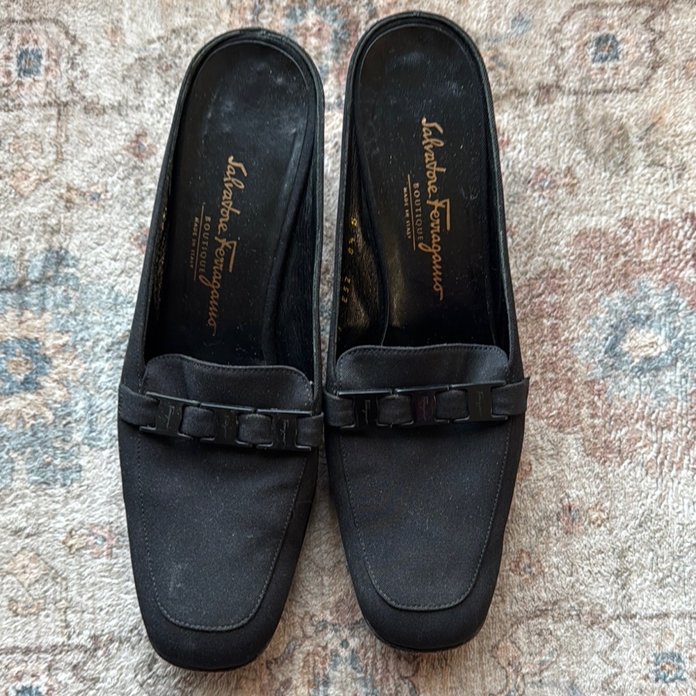 Salvatore Ferragamo Black Loafers